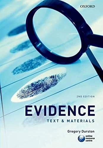 Evidence: Text & Materials von Oxford University Press