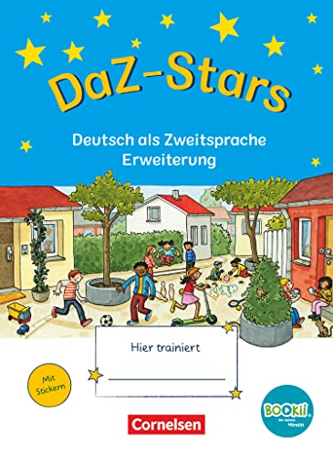 DaZ-Stars - BOOKii-Ausgabe: Deutsch als Zweitsprache - Erweiterung - Übungsheft - Mit Lösungen