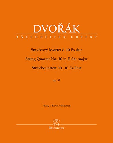 Streichquartett Nr. 10 Es-Dur op. 51. Stimmensatz, Urtextausgabe. BÄRENREITER URTEXT