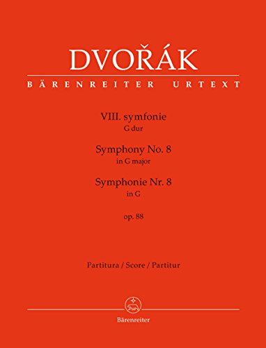 Symphonie Nr. 8 G-Dur op. 88. Partitur, Urtextausgabe. BÄRENREITER URTEXT