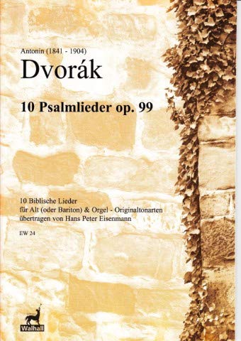 Zehn Biblische Lieder op. 99 für Alt (Bariton) und Orgel (Partitur)