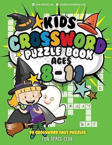 Kids Crossword Puzzle Books Ages 8-11: 90 Crossword Easy Puzzle Books for Kids (Crossword and Word Search Puzzle Books for Kids, Band 4)