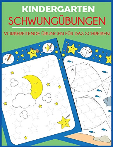 Kindergarten Schwungübungen: Vorbereitende Übungen für das Schreiben, Aktivitäten für Vorschule und Kindergarten
