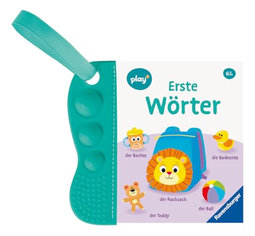 Ravensburger Play+ flip&pop: Erste Wörter (Mein allererstes Beißbuch), Baby-Buch ab 6 Monate: Mein allererstes Beißbuch von Ravensburger