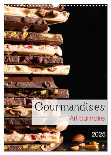 Gourmandises - Art culinaire (Calendrier mural 2025 DIN A3 horizontal), CALVENDO calendrier mensuel: Douceurs, desserts et chocolat von Calvendo