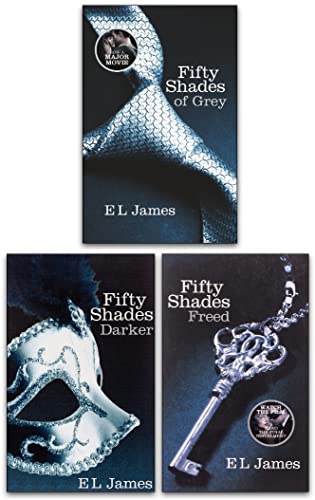 E L James Fifty Shades Series 3 Books Collection Set MOVIE TIE IN EDITION (Fifty Shades of Grey, Fifty Shades Darker, Fifty Shades Freed)