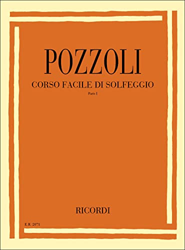 Corso Facile Di Solfeggio Part I von Ricordi