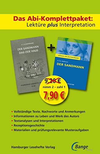 Der Sandmann: Das Abi-Komplettpaket. Lektüre plus Interpretation: Das Abi-Komplettpaket. Lektüre plus Interpretation von Bange Der Sandmann: Das Abi-Komplettpaket. Lektüre plus Interpretation: Das Abi-Komplettpaket. Lektüre plus Interpretation von Bange