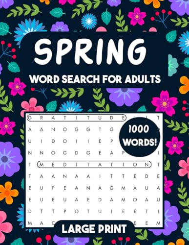 Spring Word Search for Adults Large Print: Spring Word Search for Teens Adults and Seniors Spring Word Search for Adults Large Print: Spring Word Search for Teens Adults and Seniors von Independently published