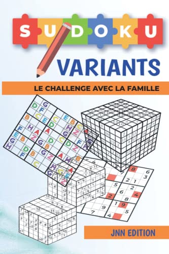 Sudoku Variants Le Challenge Avec La Famille: Puzzle Sudoku , Jeux de réflexion pour adultes