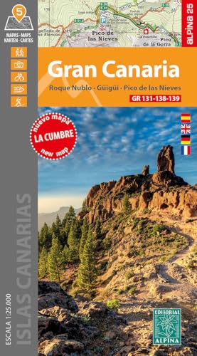 Gran Canaria: 5 Maps GR 131-138-139 1:25000 von Alpina Editorial