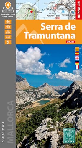Serra Tramuntana: 4 Maps GR 211 1:25000