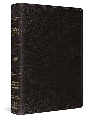Holy Bible: English Standard Version, Black, Genuine Leather, Personal Reference Bible With Ribbon Marker von Crossway Books