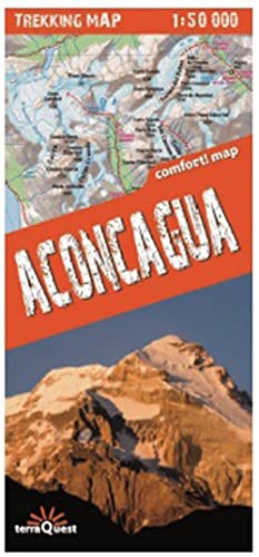 Comfort! map, Trekking Map Aconcagua: laminierte Trekkingkarte