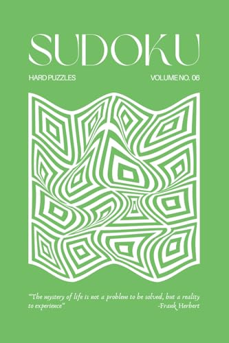Pretty Pocket Sudoku - Hard Puzzles - Volume 06: 200 Sudoku Puzzles - Small Travel Friendly Size Only 4 x 6 Inches (Pop of Color - Pretty Pocket Sudoku, Band 6)