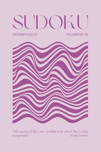 Pretty Pocket Sudoku - Medium Puzzles - Volume 05: 200 Sudoku Puzzles - Small Travel Friendly Size Only 4 x 6 Inches (Pop of Color - Pretty Pocket Sudoku, Band 5)