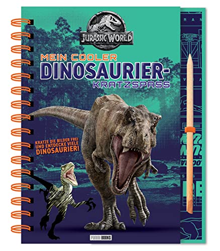 Jurassic World: Mein cooler Dinosaurier-Kratzspaß: Mit Spiralbindung, 20 Kratzseiten und Kratzstift