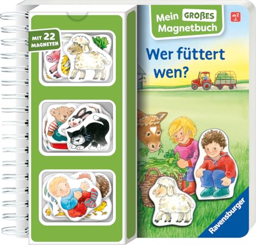 Mein großes Magnetbuch: Wer füttert wen? - Magnet-Spielbuch ab 2 Jahren, Bilderbuch: Mit 22 Magneten von Ravensburger Verlag GmbH