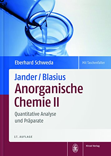 Jander/Blasius, Anorganische Chemie II: Quantitative Analyse und Präparate