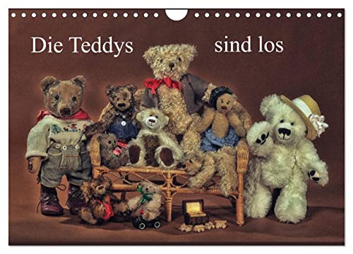 Die Teddys sind los (Wandkalender 2025 DIN A4 quer), CALVENDO Monatskalender von CALVENDO