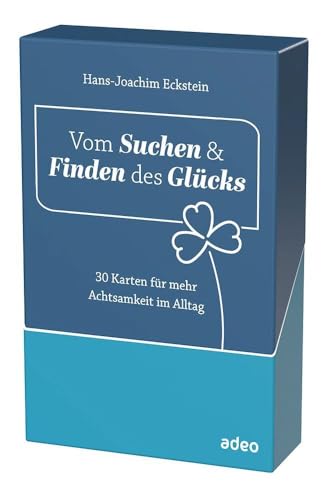 Vom Suchen und Finden des Glücks - Aufstellbox: 30 Karten für mehr Achtsamkeit im Alltag von Adeo