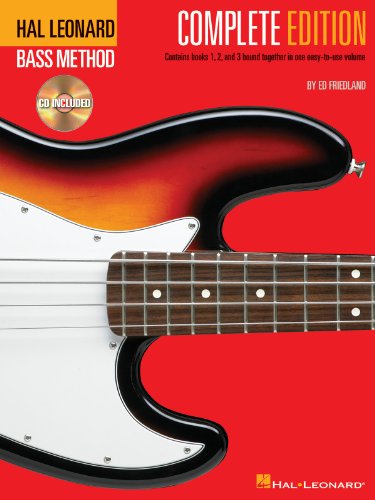 Hal Leonard Bass Method - Complete Edition: Books 1, 2 and 3 Bound Together in One Easy-to-Use Volume! by Ed Friedland(1996-05-01)
