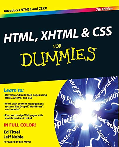 HTML, XHTML and CSS For Dummies, 7th Edition