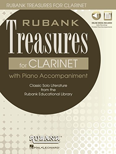 Rubank Treasures for Clarinet: With Piano Accompaniment, Classic Solo Literature from the Rubank Educational Library: With Online Audio von Rubank Publications