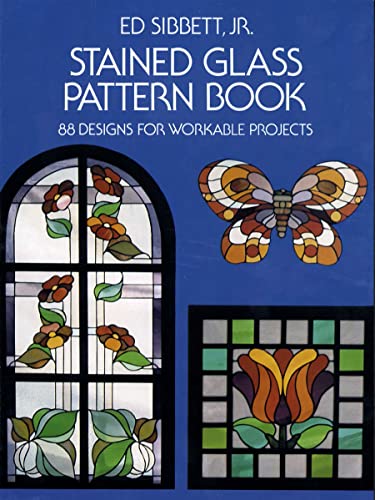 Stained Glass Pattern Book: 88 Designs for Workable Projects (Dover Crafts: Stained Glass) von Dover Publications