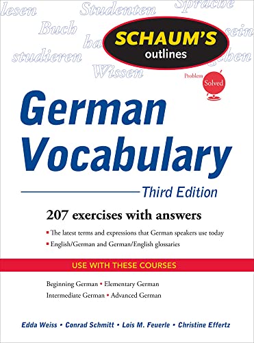 German Vocabulary (Schaum's Outlines)