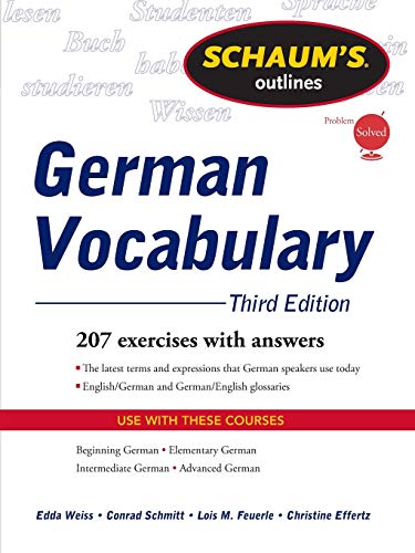 German Vocabulary (Schaum's Outlines)