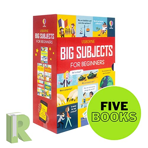 Usborne Big Subjects For Beginners 5 Books Collection Box set ( Money, Economics, Business, Politics & Philosophy)