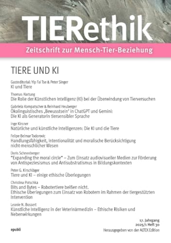 TIERethik (17. Jahrgang 2025/1): Zeitschrift zur Mensch-Tier-Beziehung von epubli