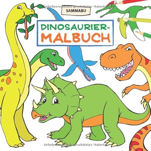 Dinosaurier-Malbuch: Das Dino-Malbuch für Kinder ab 4 Jahren