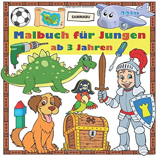 Malbuch Jungen ab 3 Jahren: Großer Malspaß im Quadrat Malbuch Jungen ab 3 Jahren: Großer Malspaß im Quadrat von Neuer Augsburger Buchverlag