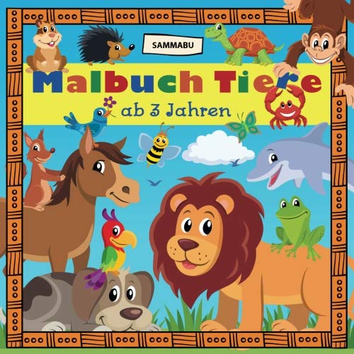 Malbuch Tiere ab 3 Jahren