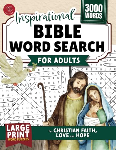 Inspirational Bible Word Search for Adults: Large Print Word Puzzles for Christian Faith, Love and Hope (Word Find Books For Adults) von TG Edition