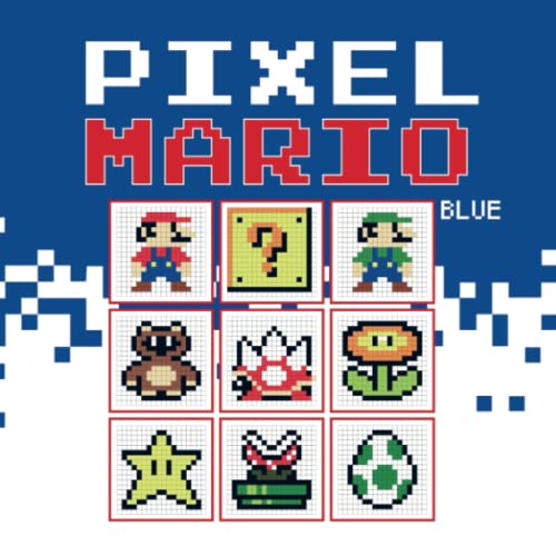 Pixel Mario Blue