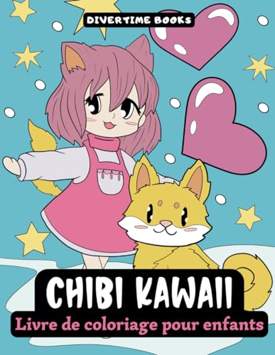Livre de Coloriage pour Enfants Filles Chibi Kawaii : 50 Adorables Dessins Kawaii de Fantaisie Anime et Manga von Independently published