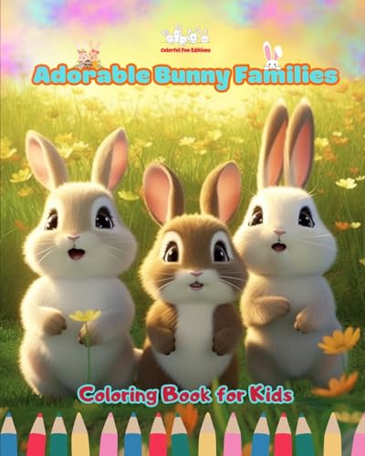 Adorable Bunny Families - Coloring Book for Kids - Creative Scenes of Endearing and Playful Rabbit Families: Cheerful Images of Lovely Bunnies for Children's Relaxation and Fun von Blurb