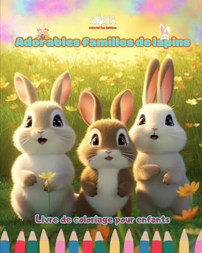 Adorables familles de lapins - Livre de coloriage pour enfants - Scènes créatives de familles de lapins attachantes: Des dessins charmants qui encouragent la créativité et l'amusement des enfants von Blurb