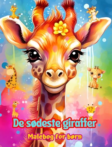 De sødeste giraffer - Malebog for børn - Kreative scener med søde og sjove giraffer: Charmerende tegninger, der opfordrer til kreativitet og sjov for børn von Blurb