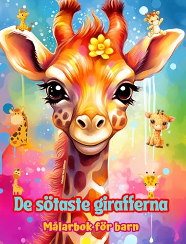 De sötaste girafferna - Målarbok för barn - Kreativa scener av bedårande och roliga giraffer: Charmiga teckningar som uppmuntrar till kreativitet och skoj för barn von Blurb