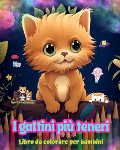 I gattini più teneri - Libro da colorare per bambini - Scene creative e divertenti di gatti sorridenti: Disegni affascinanti che stimolano la creatività e il divertimento dei bambini von Blurb