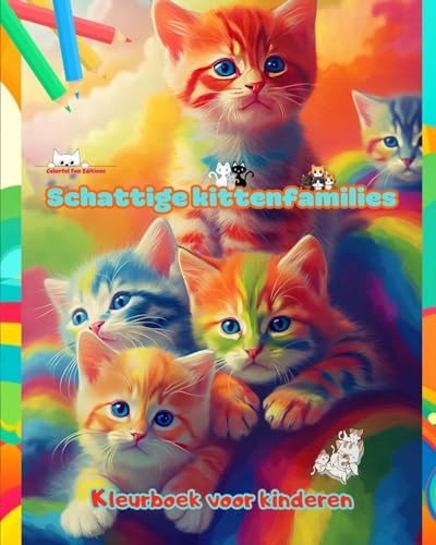 Schattige kittenfamilies - Kleurboek voor kinderen - Creatieve scènes van leuke en speelse kattenfamilies: Charmante tekeningen die creativiteit en plezier voor kinderen stimuleren von Blurb
