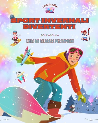 Sport invernali divertenti - Libro da colorare per bambini - Illustrazioni creative e allegre per promuovere lo sport: Divertente collezione di adorabili scene di sport invernali per bambini von Blurb