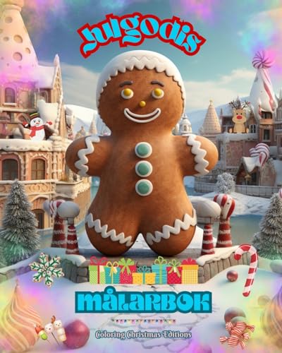 Julgodis | Målarbok | Teckningar av läckra sötsaker för att njuta av den magiska julhelgen: Det bästa sättet att tillbringa den trevligaste julen i ditt liv von Blurb