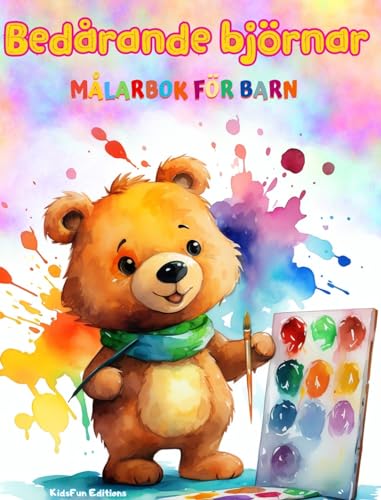 Bedårande björnar - Målarbok för barn - Kreativa och roliga scener med skrattande björnar: Charmiga teckningar som uppmuntrar till kreativitet och skoj för barn von Blurb