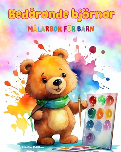 Bedårande björnar - Målarbok för barn - Kreativa och roliga scener med skrattande björnar: Charmiga teckningar som uppmuntrar till kreativitet och skoj för barn von Blurb