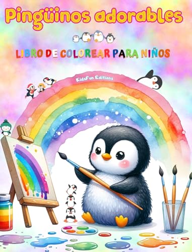 Pingüinos adorables - Libro de colorear para niños - Escenas creativas y divertidas de risueños pingüinos: Encantadores dibujos que impulsan la creatividad y diversión de los niños von Blurb